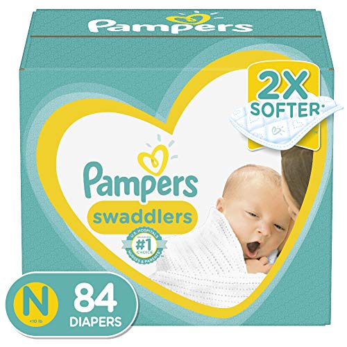 Product Cover Diapers Newborn / Size 0 (< 10 lb), 84 Count - Pampers Swaddlers Disposable Baby Diapers, Super Pack