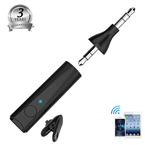 Product Cover Wireless Receiver, GAKOV GA4849 Portable 5.0 Wireless Car Adapter & Hands-Free Car Kits Mini Music Adapter for Home/Car Audio Music Streaming Stereo System 3.5 mm