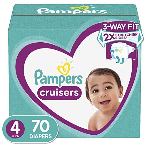 Product Cover Diapers Size 4, 70 Count - Pampers Cruisers Disposable Baby Diapers, Super Pack