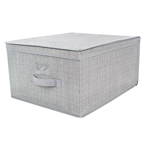 Product Cover HomeStorie® Foldable Non-Woven Storage Organizer Box with Lid, Large