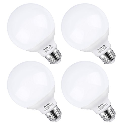 Product Cover G25 LED Vanity Light Bulb 5W, Kakanuo 60W Globe Bulb Equivalent, Round Bathroom Makeup Light Bulb, Daylight White 5000K, Pack of 4
