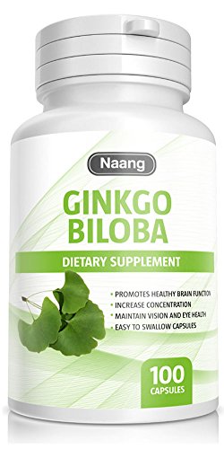 Product Cover Ginkgo Biloba Extract 400mg 100 Capsules - Supports Memory, Concentration - All Natural, Non-GMO, Gluten Free