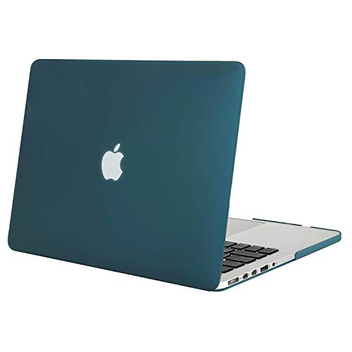 Product Cover MOSISO Plastic Hard Shell Case Cover Only Compatible with Older Version MacBook Pro Retina 13 Inch (Models: A1502 & A1425) (Release 2015 - end 2012), Deep Teal