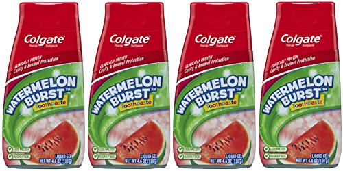 Product Cover Colgate 2-in-1 Kids Toothpaste & Anticavity Mouthwash, Watermelon Burst, 4.6 Oz (4 Pack)