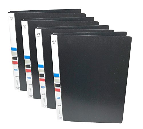 Product Cover RangTeq Tough Durable 2D Ring Binder Board Box File -A4 Size (Black) -Pack of 4