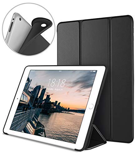 Product Cover DTTO iPad 2 Case, iPad 3 Case, iPad 4 Case, Ultra Slim Lightweight Smart Case Trifold Cover Stand with Flexible Soft TPU Back Cover for iPad 2, iPad 3, iPad 4 [Auto Sleep/Wake], Black