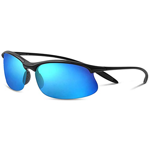 Product Cover JULI Polarized Sports Sunglasses for Men Women Tr90 Unbreakable Frame for Running Fishing Baseball Driving MJ8002