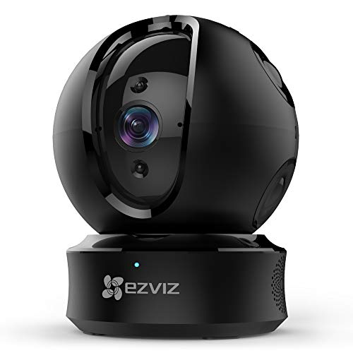 Product Cover EZVIZ Pan/Tilt/Zoom Camera 1080p IP Dome Security Surveillance System Night Vision Auto Motion Tracking Pet Baby Monitor Two Way Audio Compatible with Alexa WiFi 2.4G Only BK CTQ6C