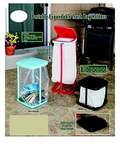 Product Cover Trenton Gifts Portable Expandable Trash Bag Holder | Black