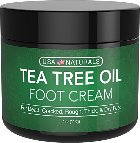 Product Cover Tea Tree Oil Foot Cream - Instantly Hydrates and Moisturizes Cracked or Callused Feet - Rapid Relief Heel Cream - Antifungal Treatment Helps & Soothes Irritated Skin, Athletes Foot, Body Acne