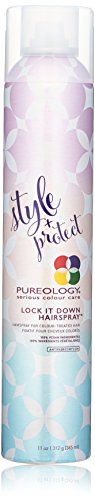 Product Cover Pureology Style + Protect Lock It Down Hairspray | Maximum Hold & Radiant Shine | Vegan | 11 oz.