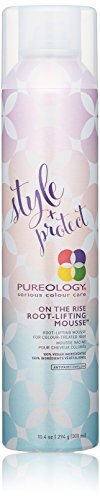 Product Cover Pureology Style + Protect On The Rise Root-Lifting Hair Mousse , Medium Control, All Day Volume , Vegan , 10.4 oz.