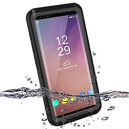 Product Cover Re-sport Samsung Galaxy S8 Waterproof Case, Full-Body Protective Shockproof Dustproof Underwater Cover Case IP68 Certified Built-in Screen Protector Compatible with Galaxy S8 (Not fit S8 Plus)