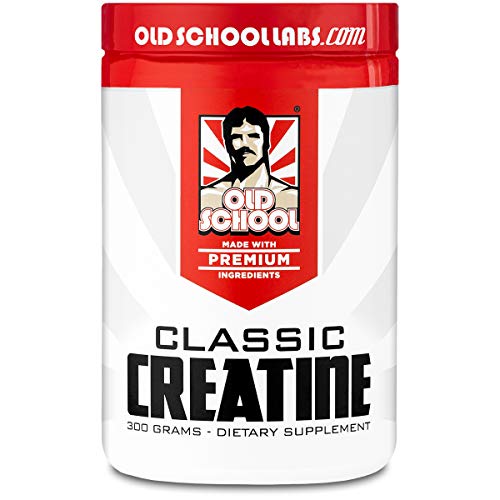 Product Cover Old School Labs Classic Creatine - Purity-Tested Creatine Monohydrate for Muscle Size, Strength and Stamina - No Additives - Used by More Mr. Olympias and Physique Legends Than Any Other Brand - 300 g