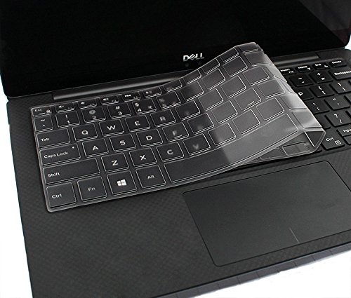 Product Cover Clear Keyboard Cover Skin Protector Guard for Dell XPS 13 Model 9370 (2018 Released) & 13.3 inch Dell 2 in 1 Ultrabook laptop Model 9365 (2017 Released) (Transparent)