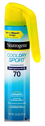 Product Cover Neutrogena Cool Dry Spf#70 Sport Full Reach Spray 5 Ounce (148ml) (2 Pack)