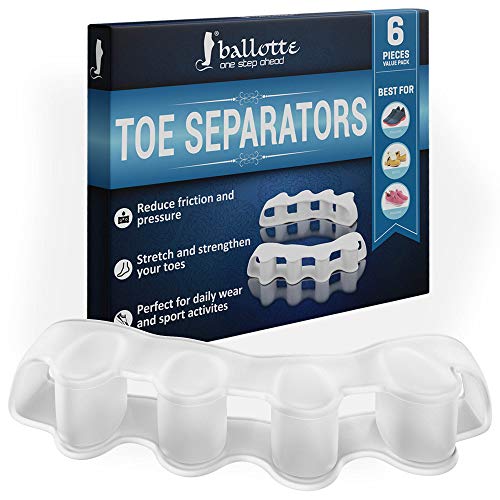 Product Cover Toe Separators Value Pack - Toe Spacers - Bunion Corrector and Bunion Relief - Hammer Toe Straightener (3 Pairs)