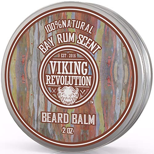Product Cover Bay Rum Beard Balm- All Natural Argan Oil and Jojoba Oil by Viking Revolution