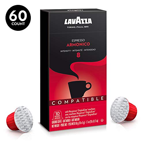 Product Cover Lavazza Armonico Dark Roast Coffee Capsules Compatible with Nespresso Original Machines (Pack of 60)