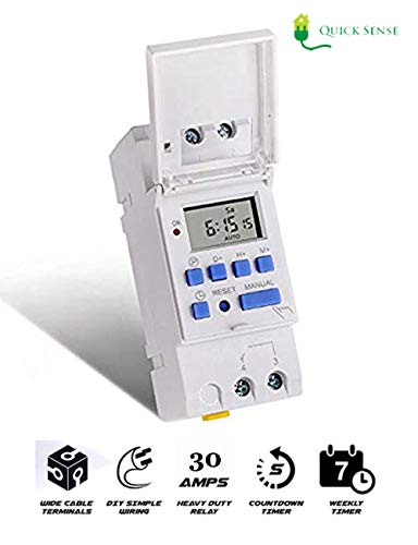 Product Cover Quick Sense (Qs-T3): Din Type Digital Timer Controller-Programmable for Daily/Weekly- Pulse Setting-Count Down