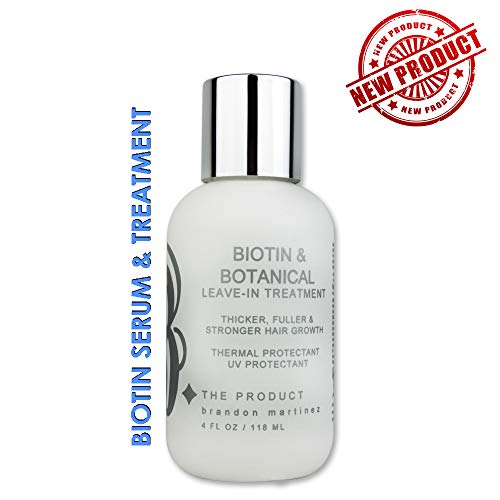 Product Cover Biotin Vitamin Hair Growth Conditioning Treatment-(High Potency) Biotin Thermal Protectant, Anti Hair Loss Styling Serum For Dry & Damaged Hair-UV Protectant-B THE PRODUCT 4oz.