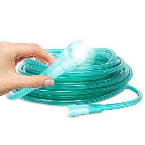 Product Cover Pivit Crush-Resistant Oxygen Tubing 50 ft Green | 6-Channel | Green is Easy to See for Safety | Universal Fittings Connect Fast & Easy Ensures Most Optimal Flow