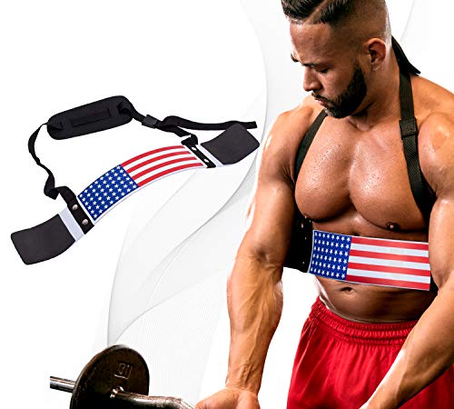 Product Cover DMoose Fitness Arm Curl Blaster for Bicep Body Building and Muscle Strength Gains, Contoured and Adjustable Isolate for Curling and Weightlifting, Well Balanced Support