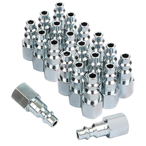 Product Cover WYNNsky Industrial Air Plug Set, 1/4 Inch Body Size, 1/4 Inch Female Threads Size, 20 Pieces Steel Air Hose Fittings