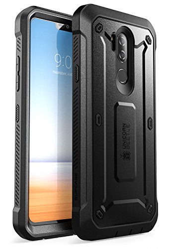 Product Cover LG G7 Case, LG G7 ThinQ Case, SUPCASE Full-body Rugged Holster Case with Built-in Screen Protector for LG G7 2018 Release, Unicorn Beetle Pro Series with Holster (Black)