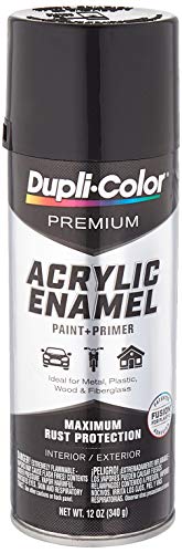 Product Cover Dupli-Color Gloss Black Premium Acrylic Enamel Spray Paint (Pae100 12 Oz), 12. Fluid_Ounces