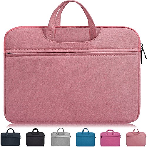 Product Cover Dealcase 13-13.3 Inch Laptop Sleeve Case Cover Compatible Acer Chromebook R 13/Acer Aspire R13,Huawei MateBook X Pro 13.9,DELL XPS 13 9360 9370,LG Toshiba ASUS Samsung HP 13.3 inch Notebook Bag,Pink