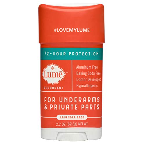Product Cover Lume Natural Deodorant - Underarms and Private Parts - Aluminum-Free, Baking Soda-Free, Hypoallergenic, and Safe For Sensitive Skin - 2.2 Ounce Stick (Lavender Sage)