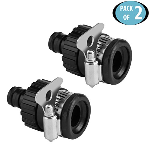Product Cover HOKIPO Universal Tap Connector Adapter Hose Pipe Fitting for Kitchen Gardening Car Washing Cleaning - Pack of 2