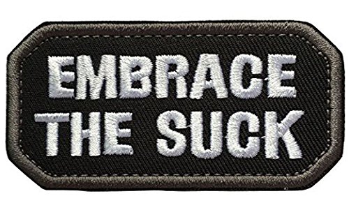 Product Cover Antrix Embrace The Suck Embroidered Morale Patch Tactical Military Badge Hook and Loop Patches