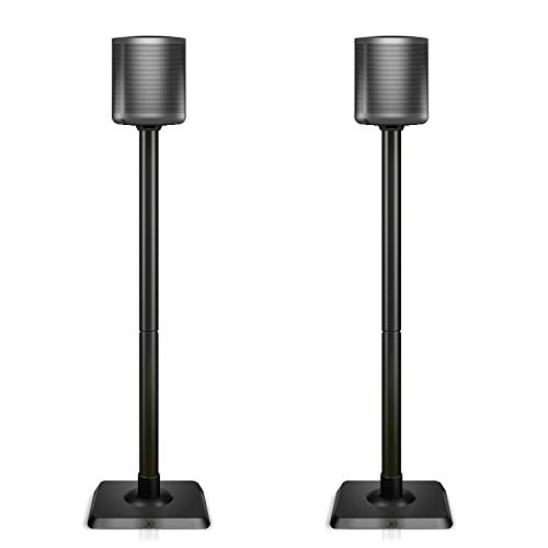Product Cover Mounting Dream Speaker Stands for Satellite & Small Bookshelf Speakers - Set of 2 Floor Stand Mount for Bose Polk JBL Sony Yamaha and Others - 11LBS Capacity MD5402 New Version (Speakers Not Included)