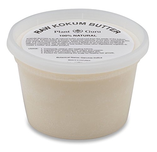 Product Cover Raw Kokum Butter 16 oz. / 1 lb. Premium 100% Pure Natural Cold Pressed Skin, Body and Hair.