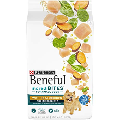 Product Cover Purina Beneful Small Breed Dry Dog Food, IncrediBites With Real Chicken - (4) 3.5 lb. Bags
