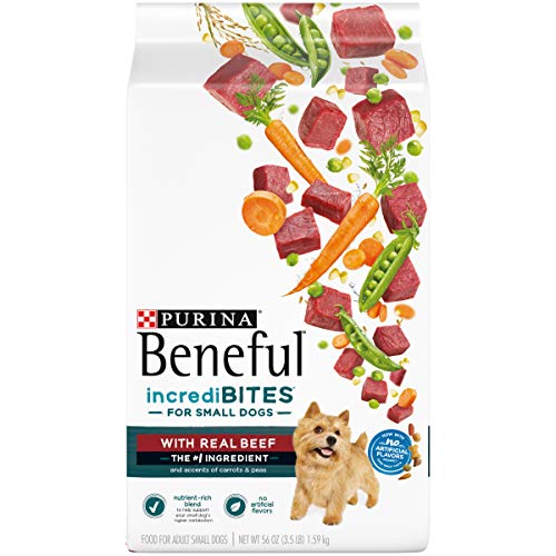 Product Cover Purina Beneful Small Breed Dry Dog Food, IncrediBites With Real Beef - (4) 3.5 lb. Bags