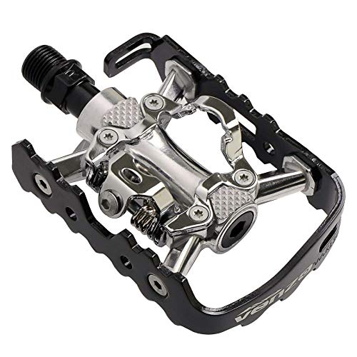 Product Cover Venzo Multi-Use Compatible with Shimano SPD Mountain Bike Bicycle Sealed Clipless Pedals - Dual Platform Multi-Purpose - Great for Touring, Road, Trekking Bikes
