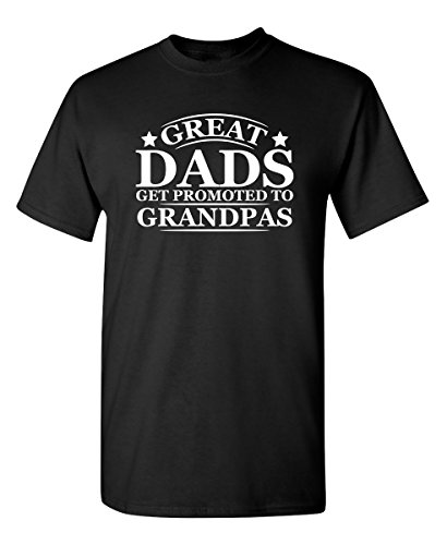 Product Cover Great Dads Get Promoted to Grandpas Pops Mens Graphic Novelty Funny T Shirt