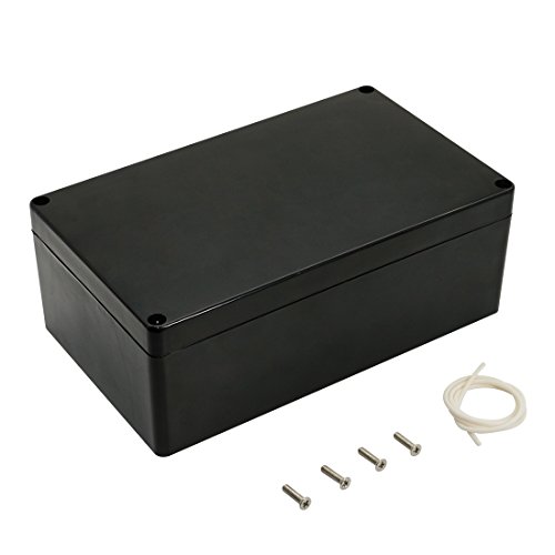 Product Cover LeMotech ABS Plastic Electrical Project Case Power Junction Box, Project Box Black 7.87 x 4.72 x 2.95 inch (200 x 120 x 75 mm)