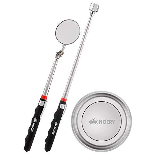 Product Cover NoCry Pick-up Tool Set - includes Telescoping Inspection Mirror, Magnetic Parts Tray and Extendable Magnet Pick-up Tool