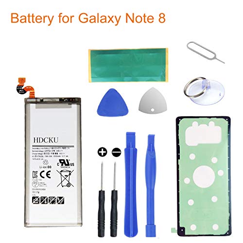 Product Cover HDCKU Battery Replacement Kit Compatible for Samsung Galaxy Note 8 N950 EB-BN950ABE 3300mAh Li-ion Battery with Full Repair Tools Set