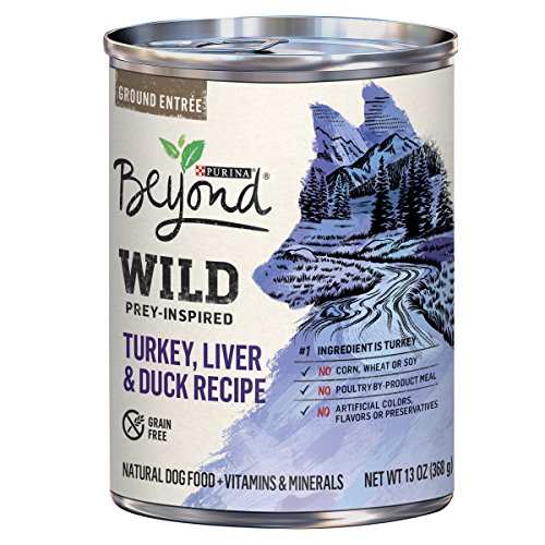 Product Cover Purina Beyond High Protein, Grain Free, Natural Pate Wet Dog Food, WILD Turkey, Liver & Duck Recipe - (12) 13 oz. Cans