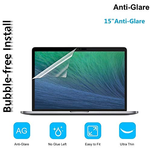 Product Cover OJOS Matte Clear Anti-Fingerprint Screen Protector Guard for Apple MacBook Pro 15 Inch Model A1707 A1990 (Matte Finish)