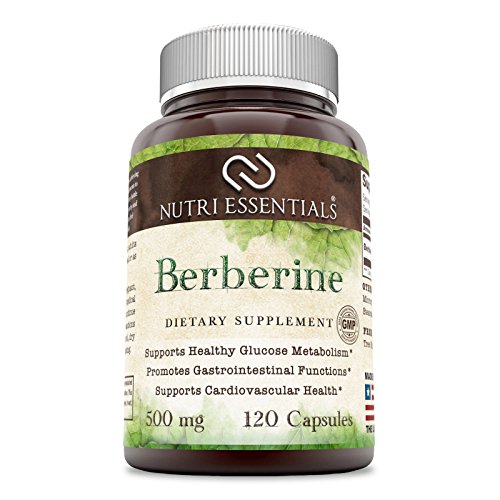 Product Cover Nutri Essentials Berberine 500 Mg 120 Capsules- Supports Immune Function, Glucose Metabolism and Cardiovascular & Gastrointestinal Function