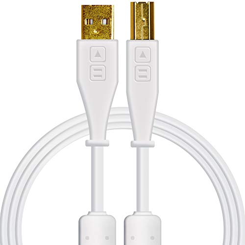 Product Cover DJ TechTools Chroma Cables: Audio Optimized USB-A to USB-B Cable (White)