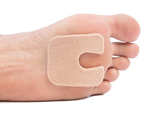 Product Cover ZenToes U-Shaped Felt Callus Pads | Protect Calluses from Rubbing on Shoes | Reduce Foot and Heel Pain | Pack of 24 1/8