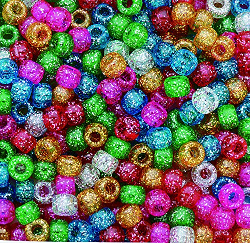 Product Cover Assorted Sparkle Pony Beads, (Pack of 900)