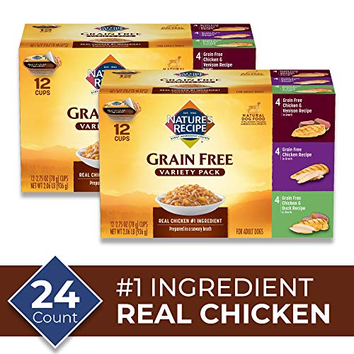 Product Cover Nature's Recipe Grain Free Variety Pack, Wet Dog Food, 2.75 Ounce (Pack Of 24)